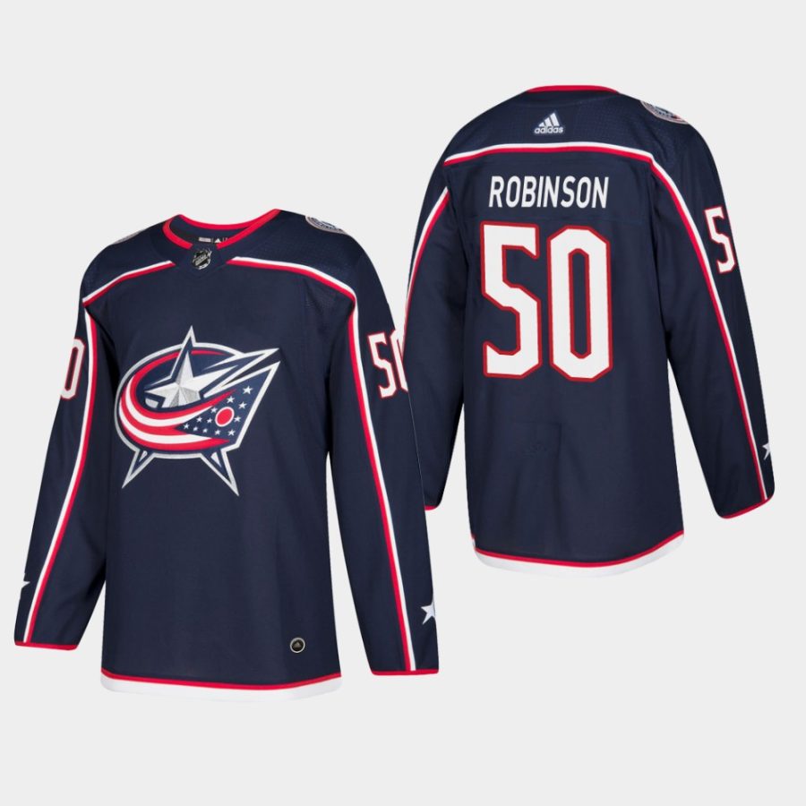 blue jackets eric robinson home navy jersey