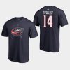 blue jackets gustav nyquist navy authentic stack t shirt