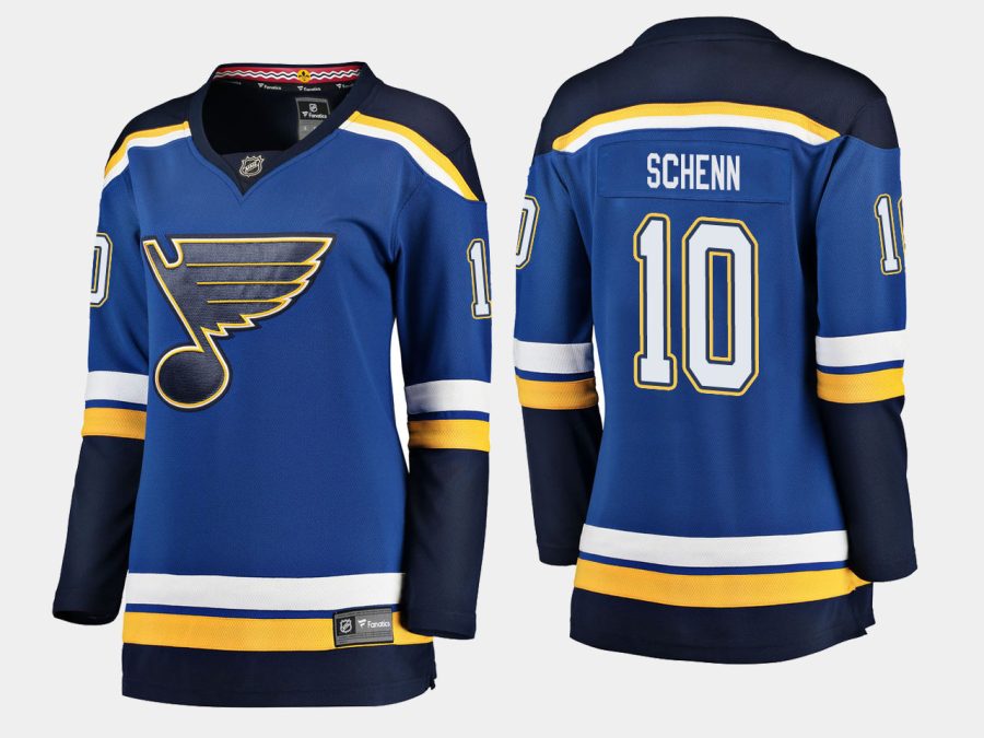 blues brayden schenn home breakaway player jersey