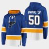 blues jordan binnington blue dasher player lace up hoodie