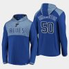 blues jordan binnington blue iconic marbled clutch pullover hoodie