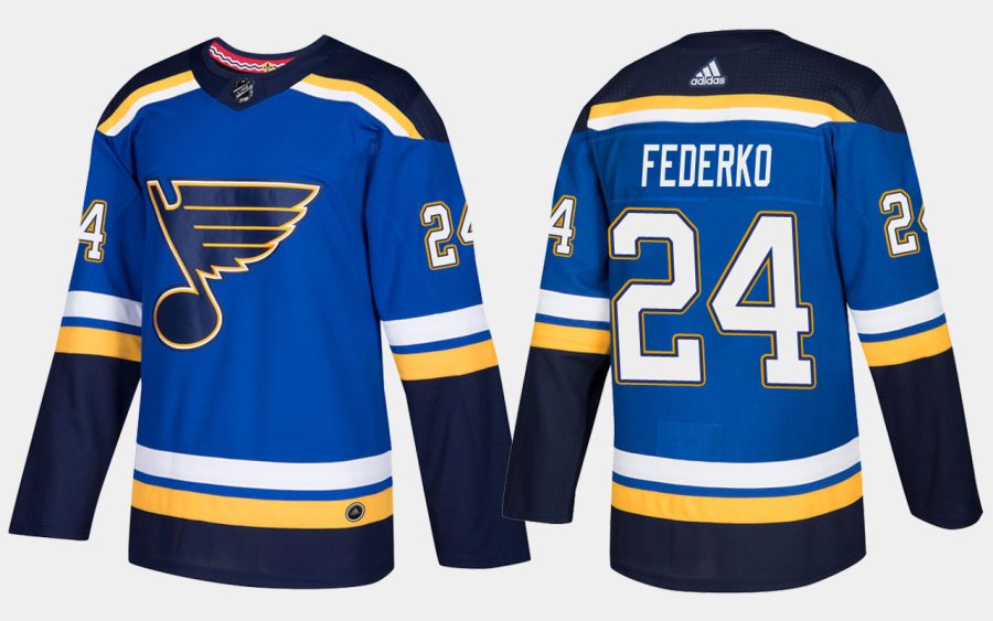 blues retired bernie federko home blue jersey