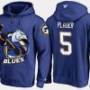 blues retiredbob plager cartoon team color blue hoodie