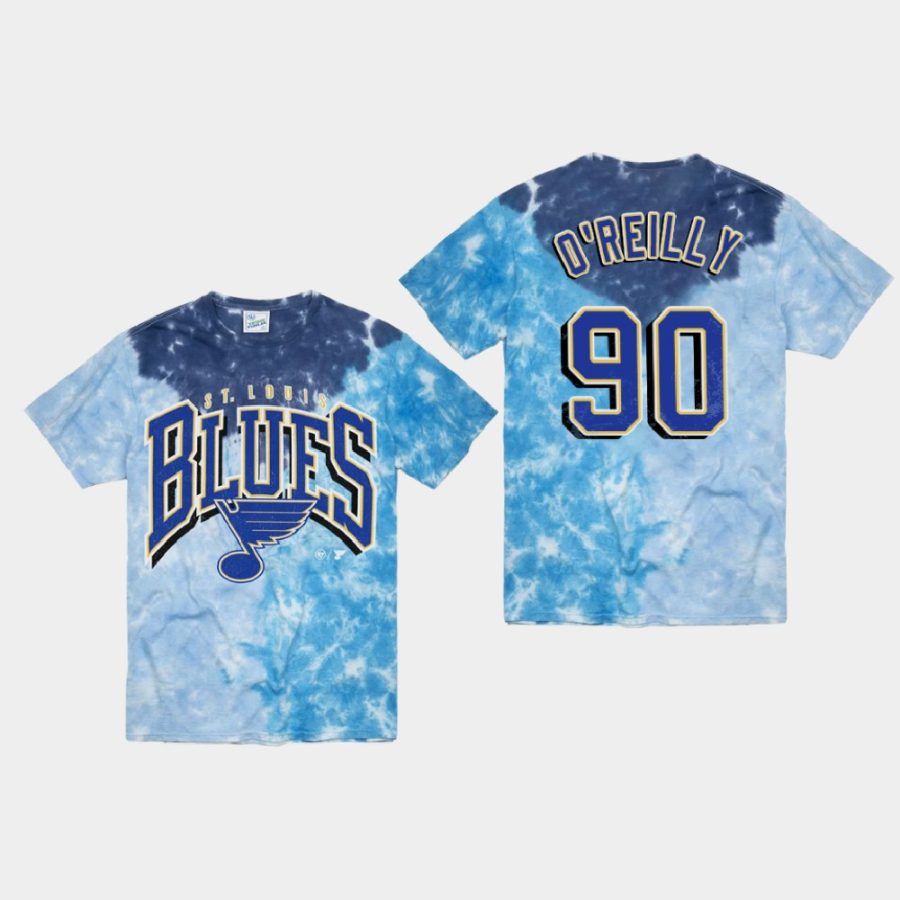 blues ryan oreilly blue vintage tubular retro tie dye t shirt