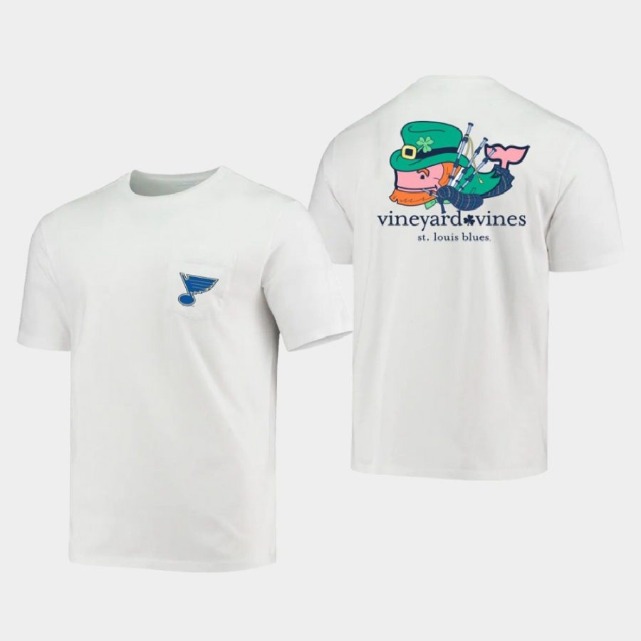 blues white 2021 st. patricks day vineyard vines t shirt