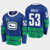 bo horvat canucks blue 50th anniversary alternate jersey