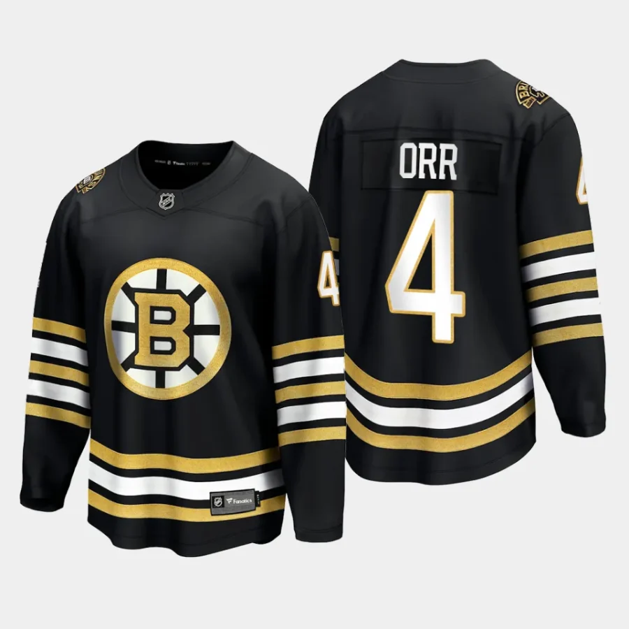 boston bruins bobby orr 100th anniversary 2023 24 premier jersey black