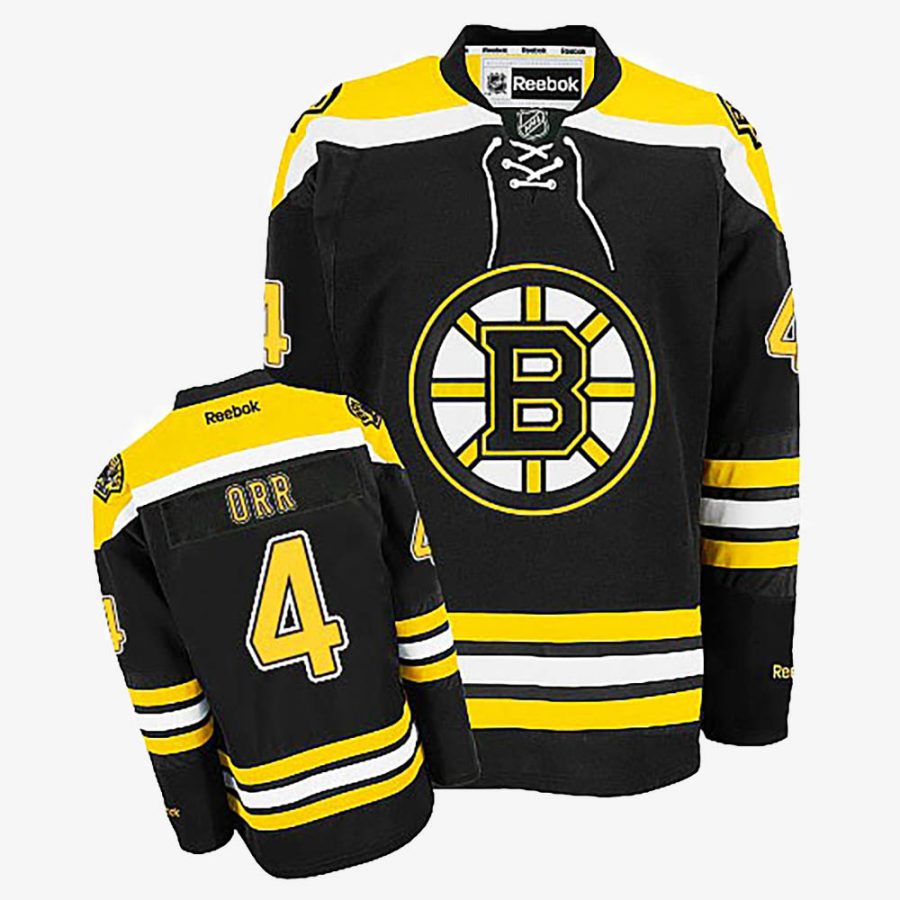 boston bruins bobby orr black home jersey