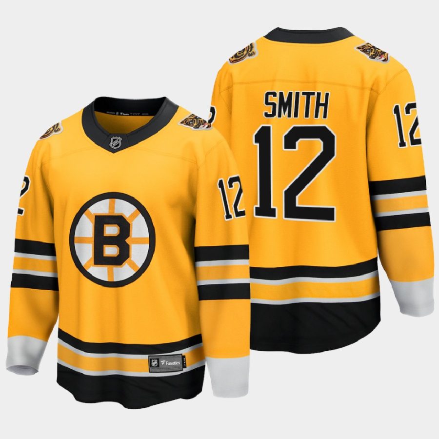 boston bruins craig smith reverse retro special edition jersey gold