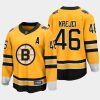 boston bruins david krejci reverse retro special edition jersey gold