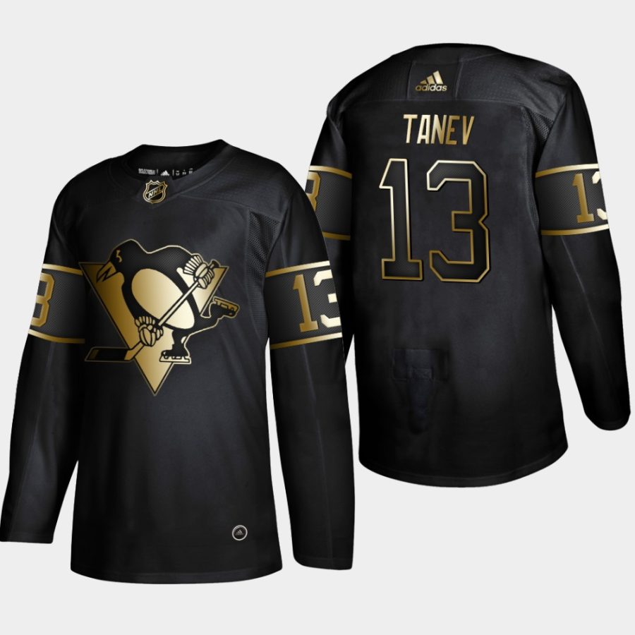 brandon tanev penguins black nhl golden edition authentic jersey