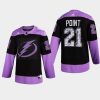 brayden point lightning purple 2021 hockey fights cancer night jersey