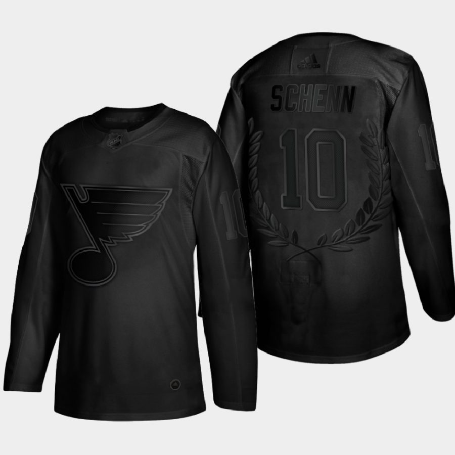 brayden schenn blues black award stanley cup champions jersey