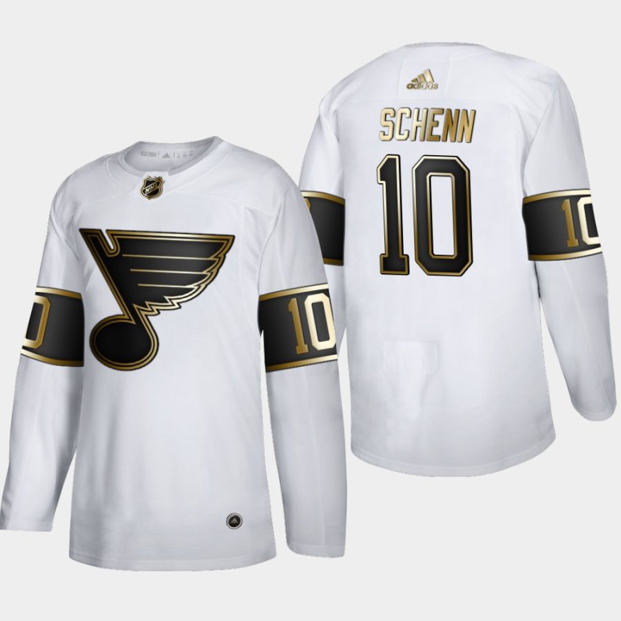 brayden schenn blues white nhl golden edition authentic jersey