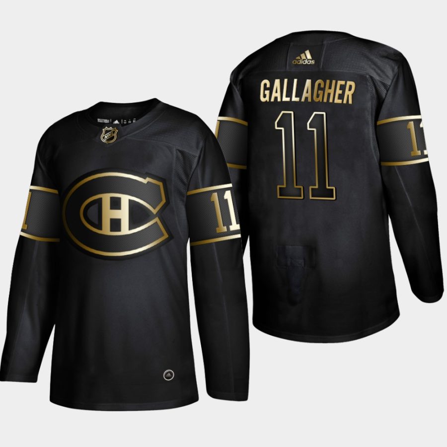 brendan gallagher canadiens black 2019 nhl golden edition authentic jersey