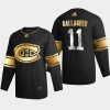 brendan gallagher canadiens black golden edition limited authentic jersey