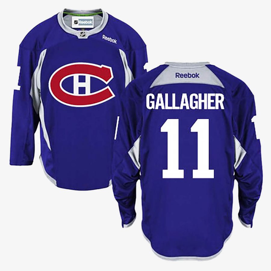 brendan gallagher purple practice jersey