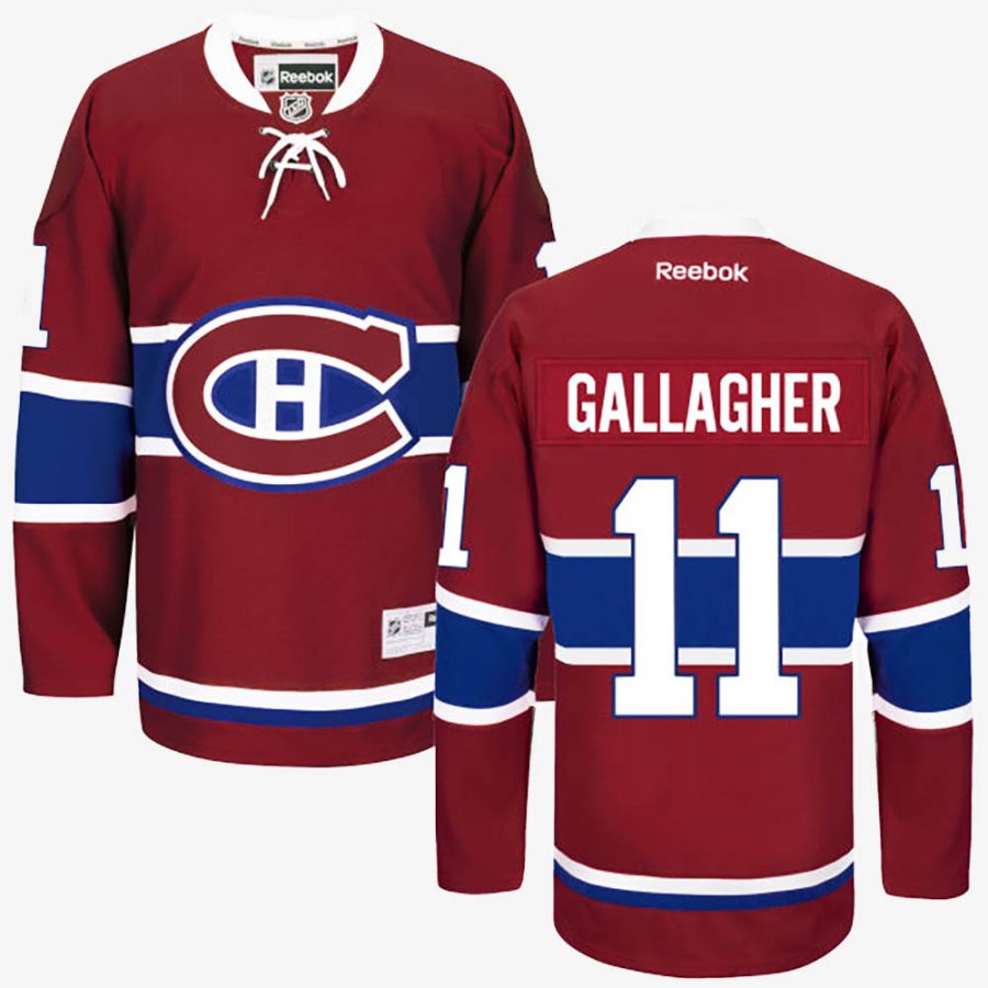 brendan gallagher red premier home player jersey