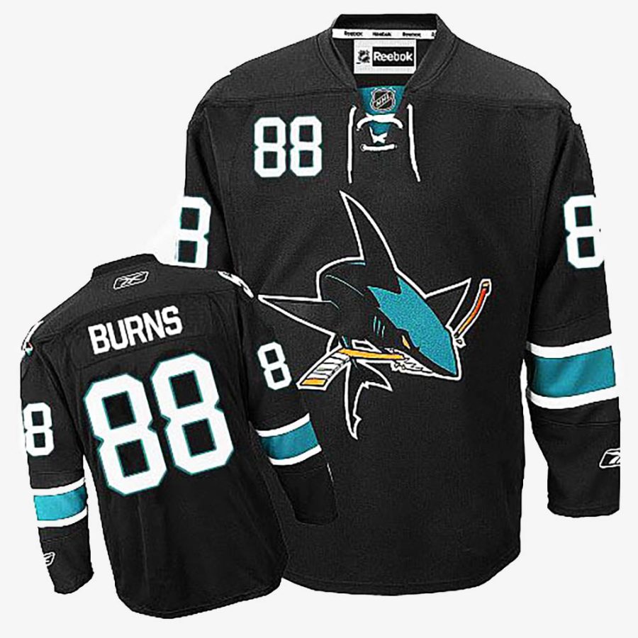 brent burns black youth jersey