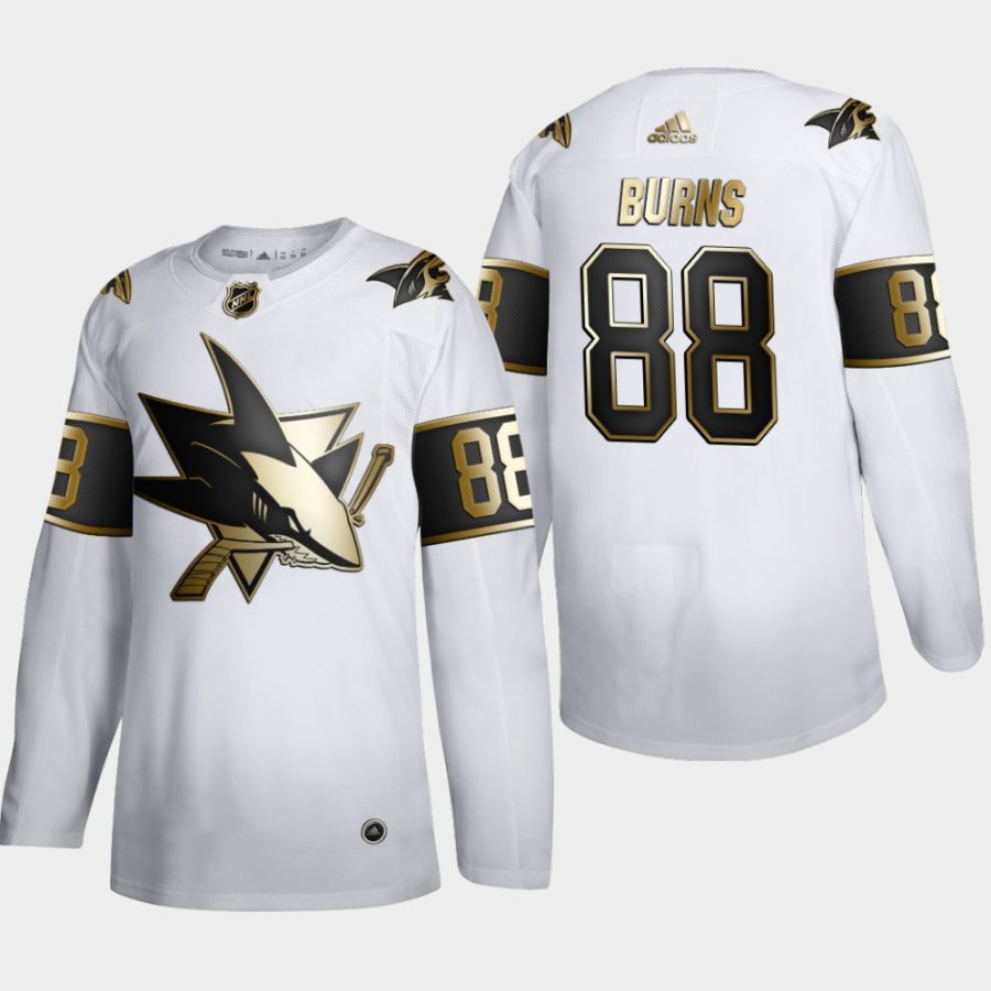 brent burns sharks white nhl golden edition authentic jersey