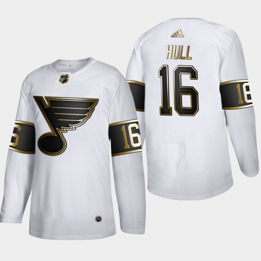 brett hull blues white nhl golden edition authentic retired jersey