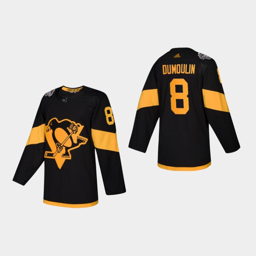 brian dumoulin penguins black 2019 nhl stadium series authentic player youth jersey