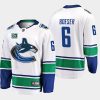 brock boeser canucks white 50th anniversary away jersey