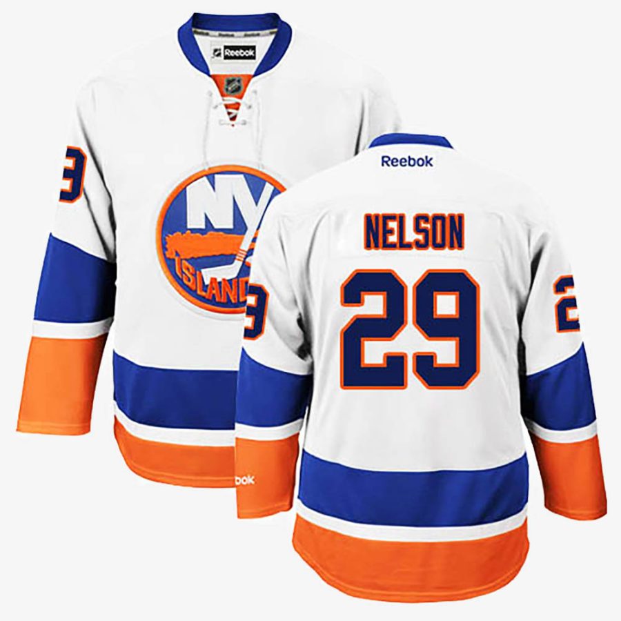 brock nelson white jersey