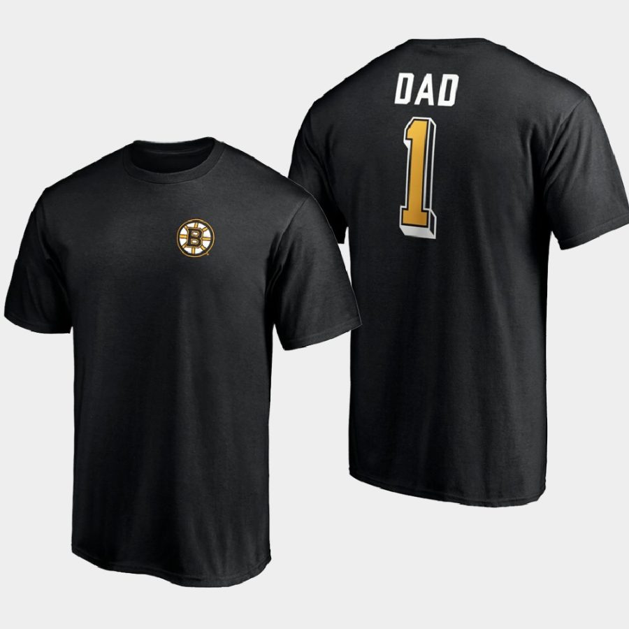 bruins black 2021 fathers day t shirt