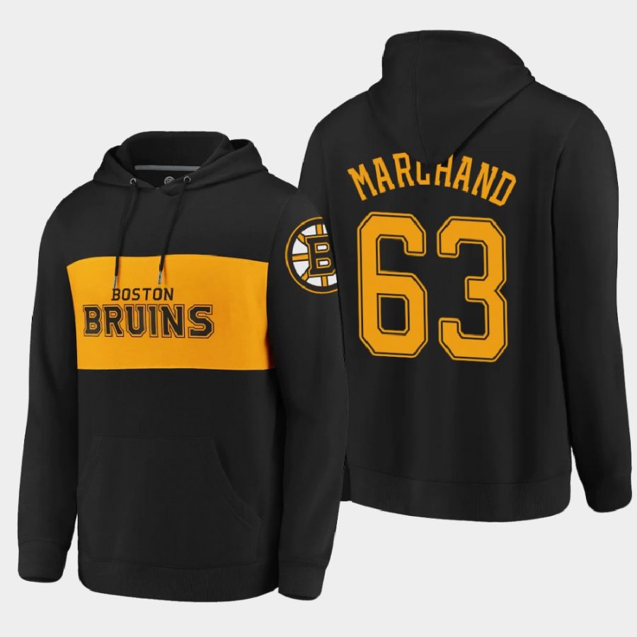 bruins brad marchand black classics faux cashmere hoodie