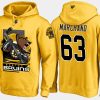 bruins brad marchand cartoon team color gold hoodie