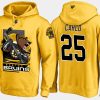 bruins brandon carlo cartoon team color gold hoodie