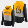 bruins charlie coyle gold prep colorblock hoodie