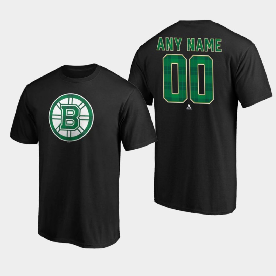 bruins custom black emerald plaid personalized t shirt