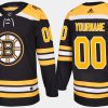 bruins custom home black jersey