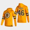 bruins david krejci gold 2021 reverse retro authentic pullover hoodie