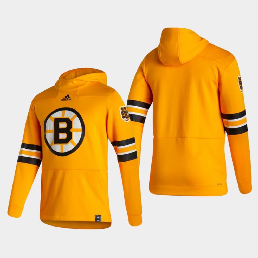 bruins gold 2021 reverse retro authentic pullover special edition hoodie