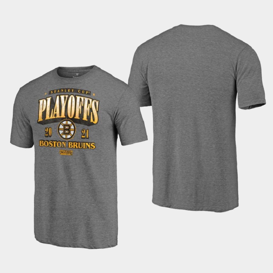 bruins gray 2021 stanley cup playoffs ring the alarm t shirt