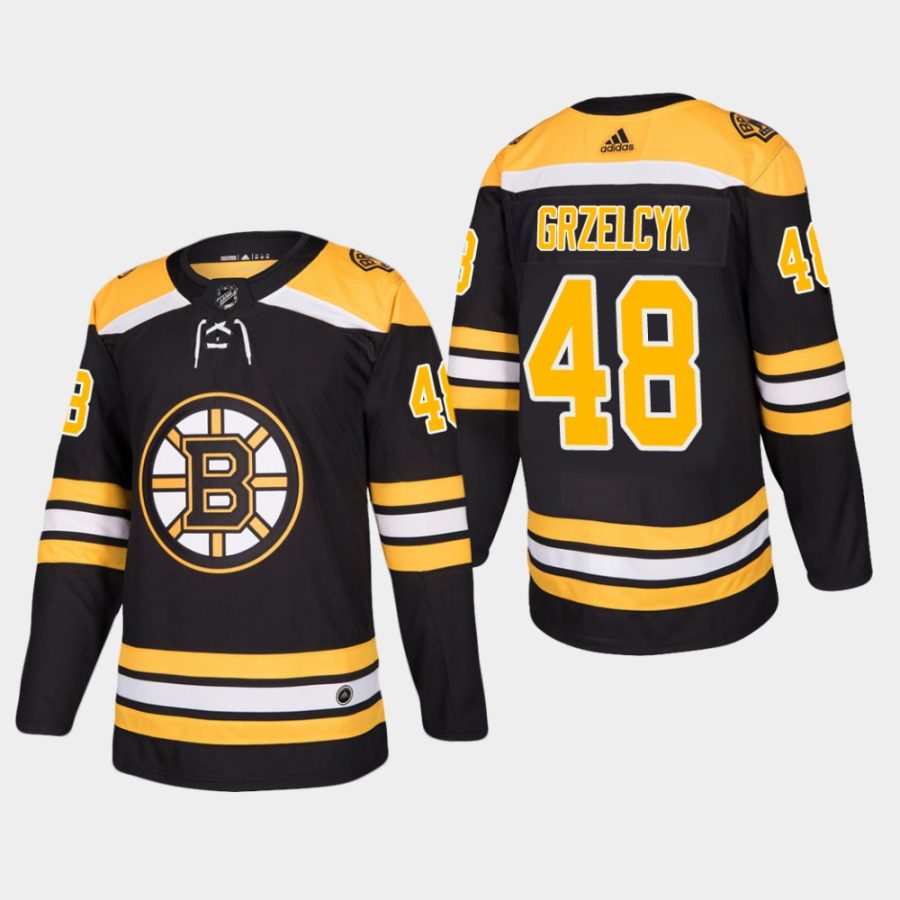 bruins matt grzelcyk home black jersey