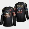 bruins patrice bergeron black independence day golden edition adidas jersey