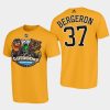 bruins patrice bergeron yellow 2021 lake tahoe outdoor games mascot cartoon t shirt