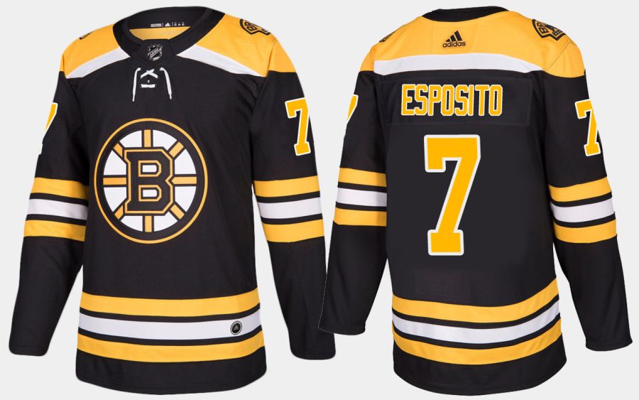 bruins retired phil esposito home black jersey