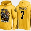 bruins retiredphil esposito cartoon team color gold hoodie