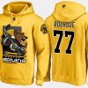 bruins retiredray bourque cartoon team color gold hoodie