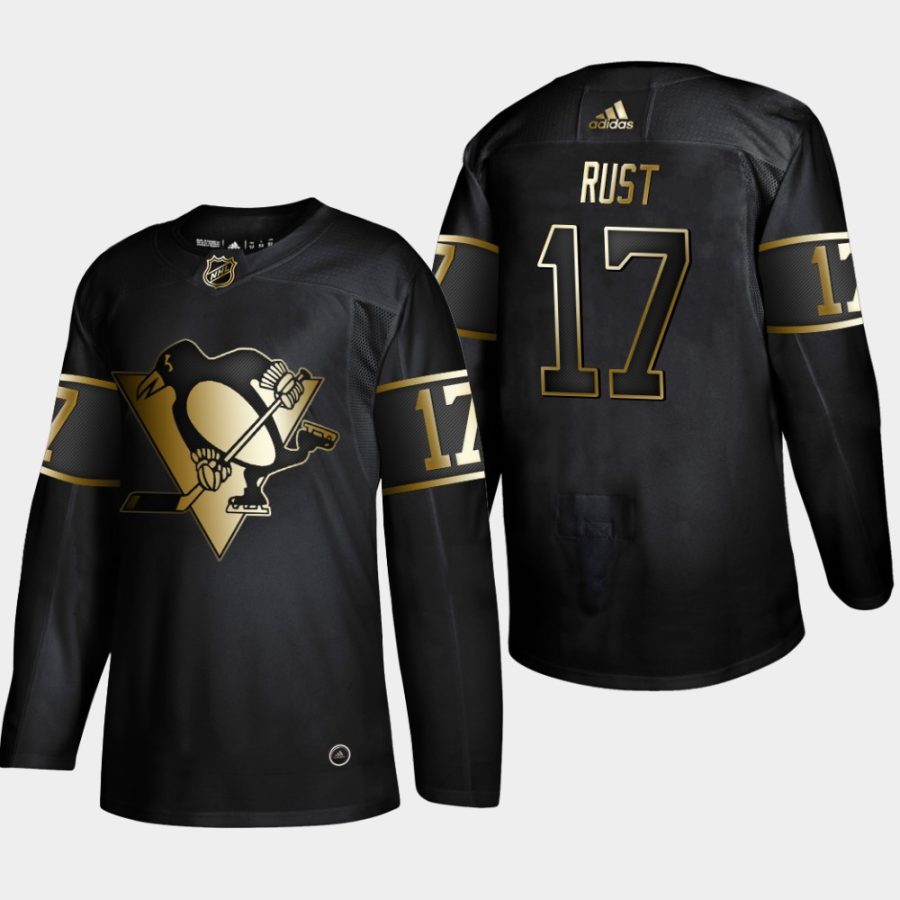 bryan rust penguins black 2019 nhl golden edition authentic jersey