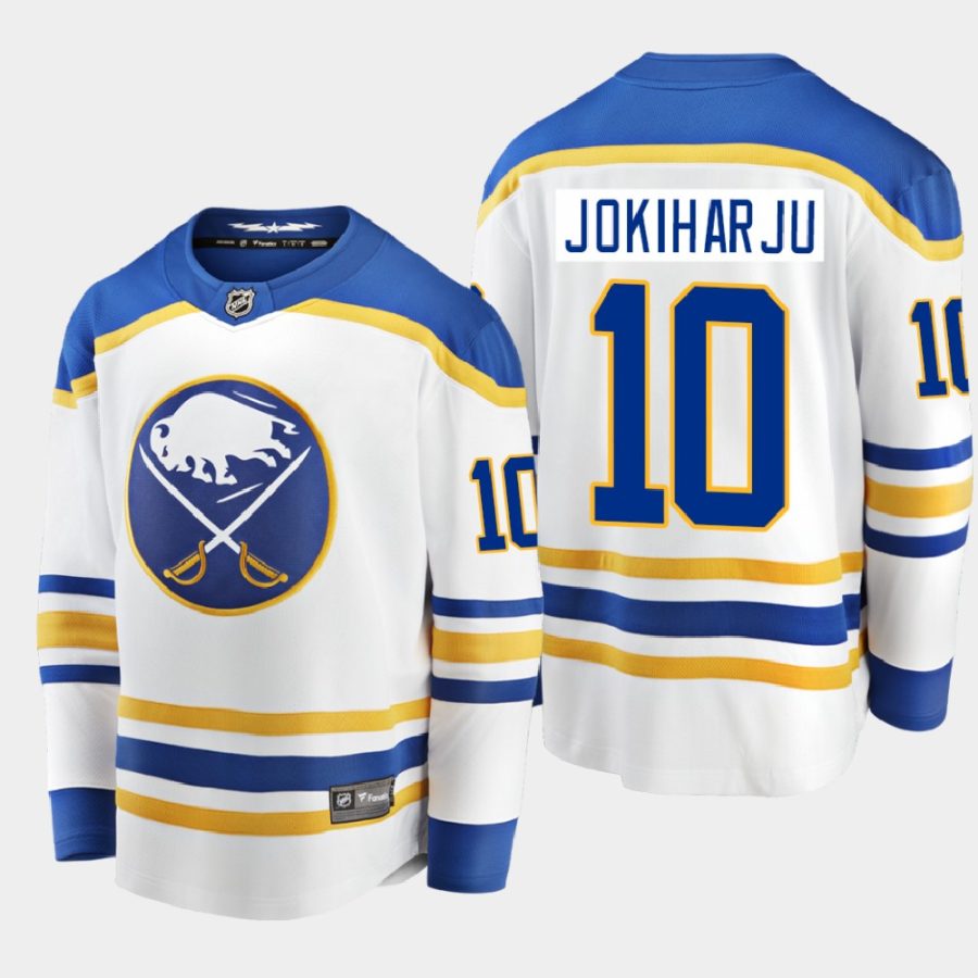 buffalo sabres henri jokiharju away breakaway player 2020 21 jersey white