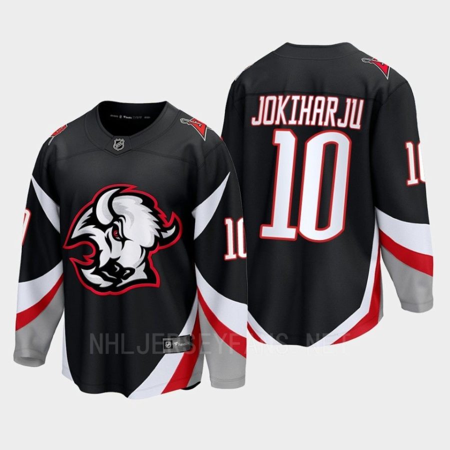 buffalo sabres henri jokiharju goathead third 2022 23 premier breakaway player jersey black