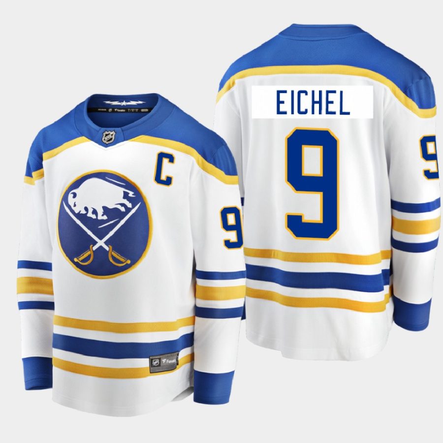 buffalo sabres jack eichel away breakaway player 2020 21 jersey white