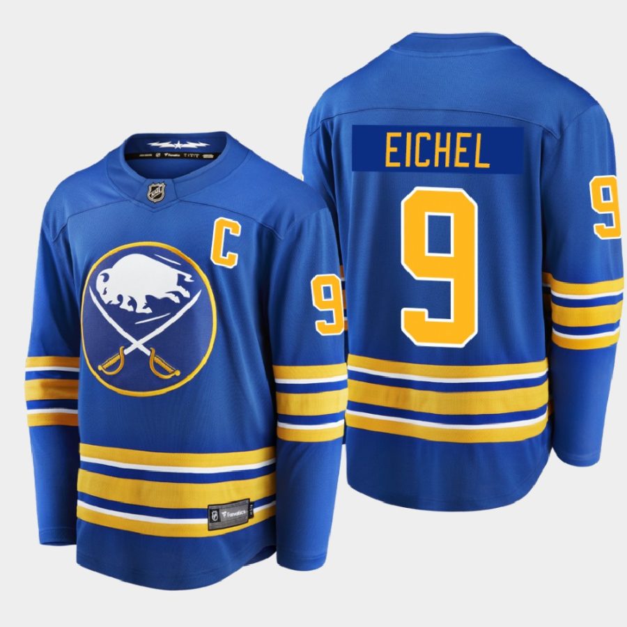 buffalo sabres jack eichel home breakaway player 2020 21 jersey royal