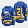 buffalo sabres kyle okposo home breakaway player 2020 21 jersey royal